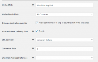 Settings pertaining to the behavior of the plugin itself